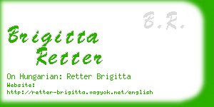 brigitta retter business card